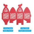 thumbnail image 4 of Uxcell Paper Hollow Rose Laser Cut Wedding Favor Candy Boxes, Red 25 Pack, 4 of 6