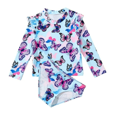 

Pimfylm Cover Ups For Swimwear Baby Baby Toddler Girls Long Sleeve Swimsuit 2023 Purple 18-24 Months