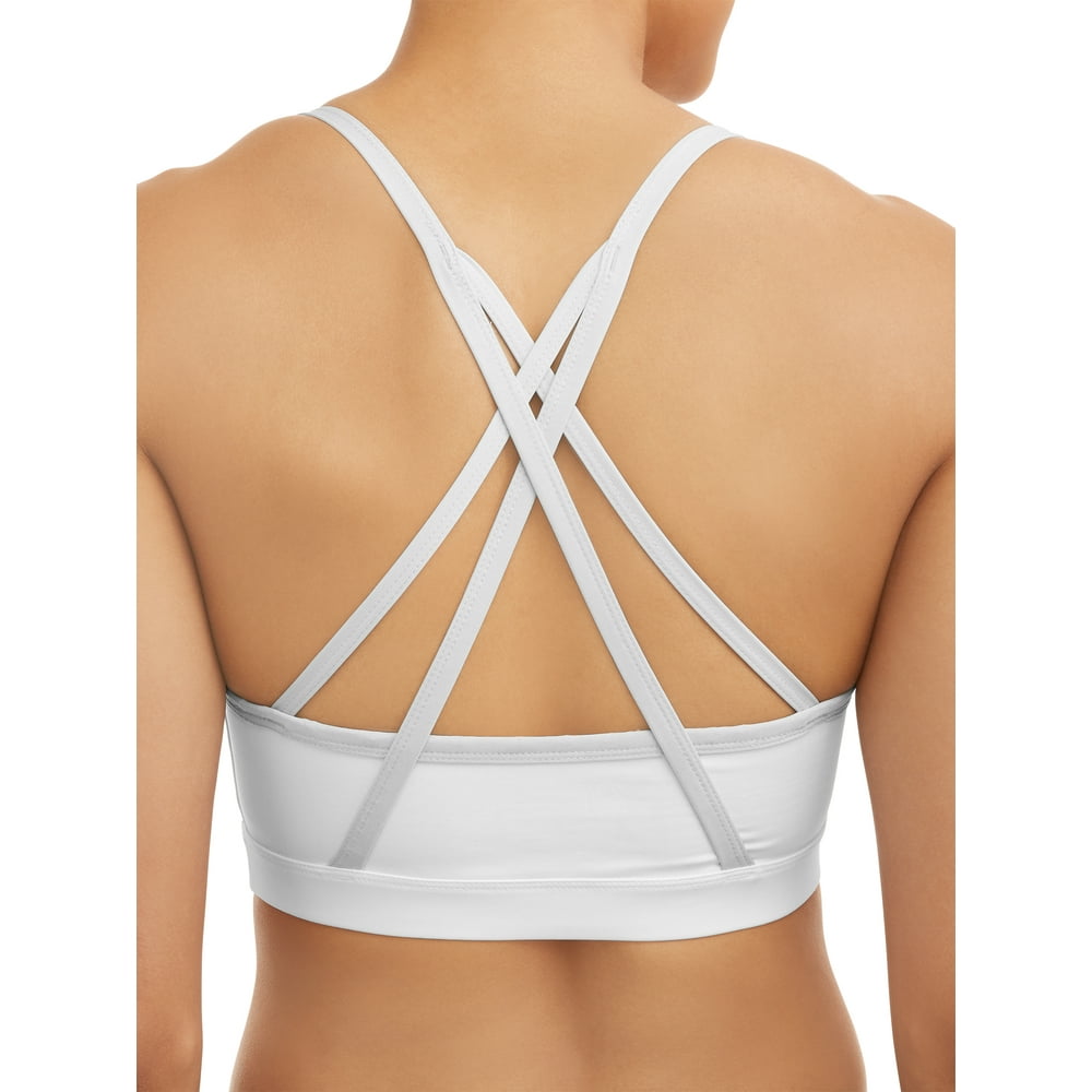 Athletic Works Womens Active Strappy Back Sports Bra