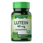 Lutein and Zeaxanthin 40 mg | 30 Softgels | For Men and Women | by Nature's Truth