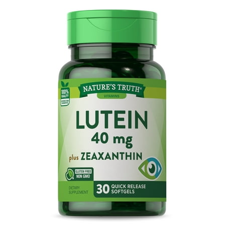 Lutein and Zeaxanthin 40 mg | 30 Softgels | For Men and Women | by Nature's Truth