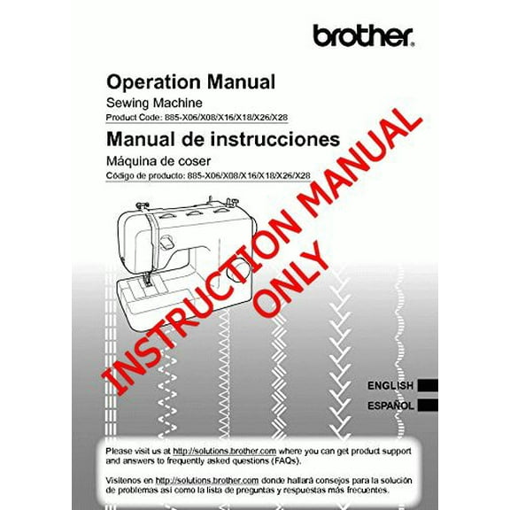 Brother BM3850 Sewing Machine Owners Instruction Manual (Paperback)