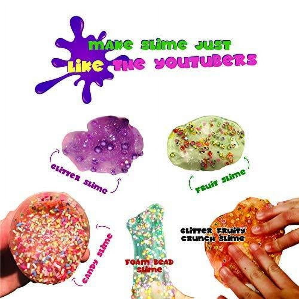 DIY Slime Kit Supplies Kids - Ready Slimes Making Kits Craft for Girls Boys Children Set Includes Big Box, Glow Powder, Fluffy Slim, Clear Slime, Glitter, Egg Putty Fruit Slices, Fish