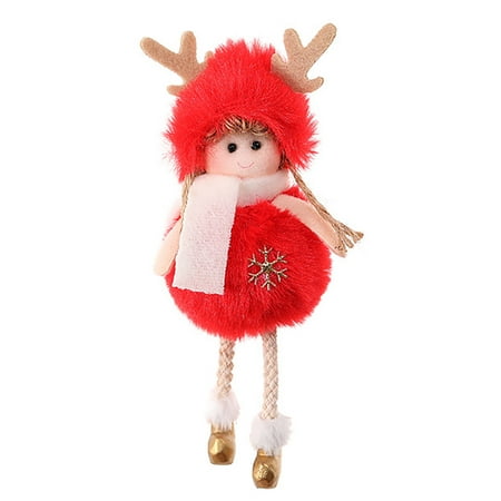 

Deal of The Day Dvkptbk Lace Gauze Dress Princess Girl Pendant Cute Plush Angel Doll Home Decoration