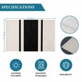 thumbnail image 6 of Black Vintage Placemats Set of 8, Geometric Stripes Simple Lines Placemats for Dining Table, Place Mats for Kitchen Tabletop, Waterproof Wipeable Dining Table Mats Set, 6 of 9
