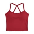 thumbnail image 4 of Soft Jogger Tank Tennis Top for Everyday Wear and Men/Women Sleeveless Tee for Gym Yoga Running Outdoor Training Red S, 4 of 5