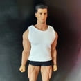 thumbnail image 4 of 2 Piezas 1/12 Escala Ropa Chaleco Apto Para Muñeca de Acción Baoblaze Negro Blanco, 4 of 8