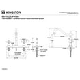 thumbnail image 2 of Kingston KB1752PXBS Heritage Two-Handle 4-Hole 8" Centerset Kitchen Faucet with Brass Sprayer in Polished Brass, 2 of 4