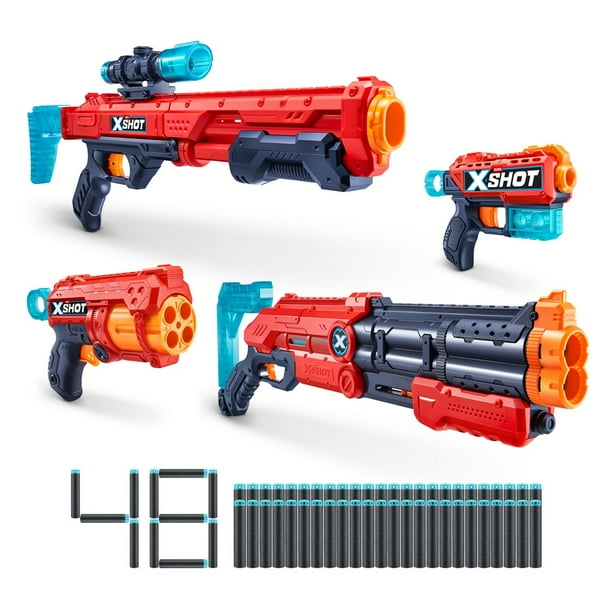 ESIENCE PERMAIN SHOT C-AX 200 2本セット(56包) XSHOT Excel Ultimate Shootout Pack (4 Blasters 48 Darts, 6 Cans