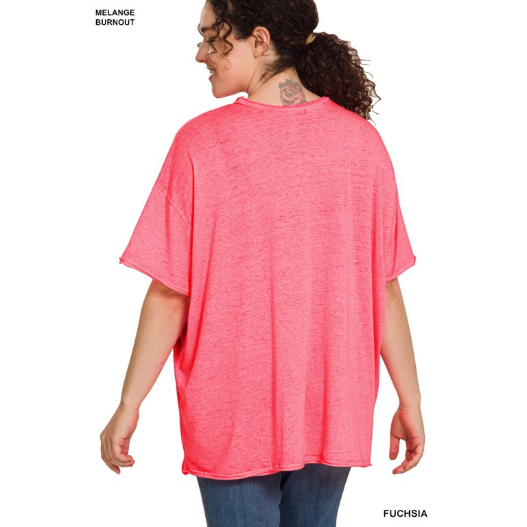 Zenana Plus Size Premium Top, Super Soft Short Sleeve