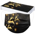 thumbnail image 1 of 10PCS Adults Christmas Printed Fabric Not Washable,Not Reusable Headband Non-Wov, 1 of 5