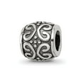 thumbnail image 1 of Fancy Bead White Sterling Silver Themed 8.18 mm 7.27 Reflections Scroll & Dots Bali Bead, 1 of 3