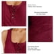 thumbnail image 3 of Top sin mangas acanalado con botones, cuello redondo, delgado, suave, informal, con botones delanteros, chaleco de verano acanalado para mujer, rojo vino XL, 3 of 4