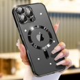 thumbnail image 1 of New Magsafe Clear Magnetic Case For iPhone 15 14 13 12 11 Pro Max Plus Plating Silicone Dust-Proof Net Shockproof Protect Cover, 1 of 6