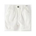 thumbnail image 2 of Gubotare Kids Toddler Baby Boys Solid Spring Summer Shorts Clothes Boys Shorts Big Boys (White,4-5 Years), 2 of 3