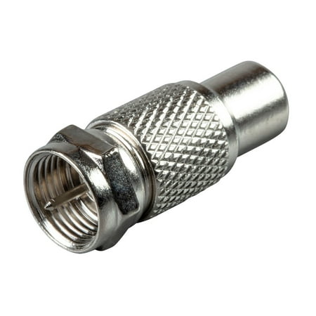- Monoprice RCA Female to F Type Male Adapter - Silver | Coax Cable Video Connector for CCTV Security Camera Coax Coaxial Audio Adapter