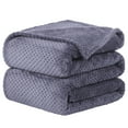 thumbnail image 1 of Unique Bargains Luxury Fleece Bed Blanket Woven Mesh, 1 of 10