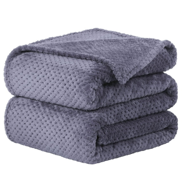 Unique Bargains Couverture de Lit en Molleton de Luxe en Maille Tissée