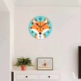 thumbnail image 4 of 10 Inch Wall Clock Battery Operated Square Clock for Office, Kitchen, Outdoor, Living Room, Cute Fox In The Style, 4 of 7