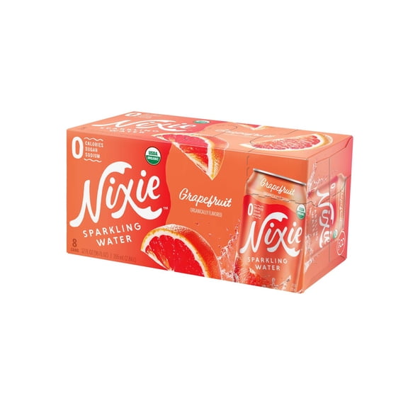 NIXIE - Organic Grapefruit Sparkling Water - 96 Fo, Case of 3