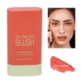 thumbnail image 2 of Blush Stick High Color Rendering Long Lasting Moisturizing Lightweight Breathable Beauty Blush Solid Cream for Makeup, 2 of 5