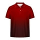 thumbnail image 4 of Camisetas de Manga Corta de los Hombres Casual Gradiente Solapa Botón Arriba Camiseta, Top Ligero para el Hogar, Uso Diario Y Cómodo, 4 of 5
