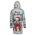 thumbnail image 2 of Merry Christmas Bulldog Enjoys Woofmas Winter Xmas Holiday All Over Print 3D Hooded Duffle Toggle Coat Dog Lover Gifts Idea - 02022, 2 of 6