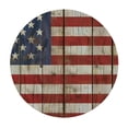 thumbnail image 4 of Orinice American Flag Round Table Cover Stain Resistant Washable Indoor Outdoor Tablecloth Kitchen Dining Wedding Parties Full Width Single-Sided Printing 100% Polyester Fiber 54-58, 4 of 8
