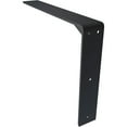 thumbnail image 5 of Ekena Millwork 2 1/2"W x 16"D x 12"H Countertop Support Steel Heavy Duty Bracket w/ Gusset, Powder Coated Black, 5 of 10
