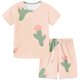 thumbnail image 1 of ¡Liquidación de verano! Pantalones cortos Honeeladyy de manga corta con cordón ajustable para niños, ropa deportiva estampada para hombre y mujer. Conjunto de verano de dos piezas para exteriores, 1 of 4