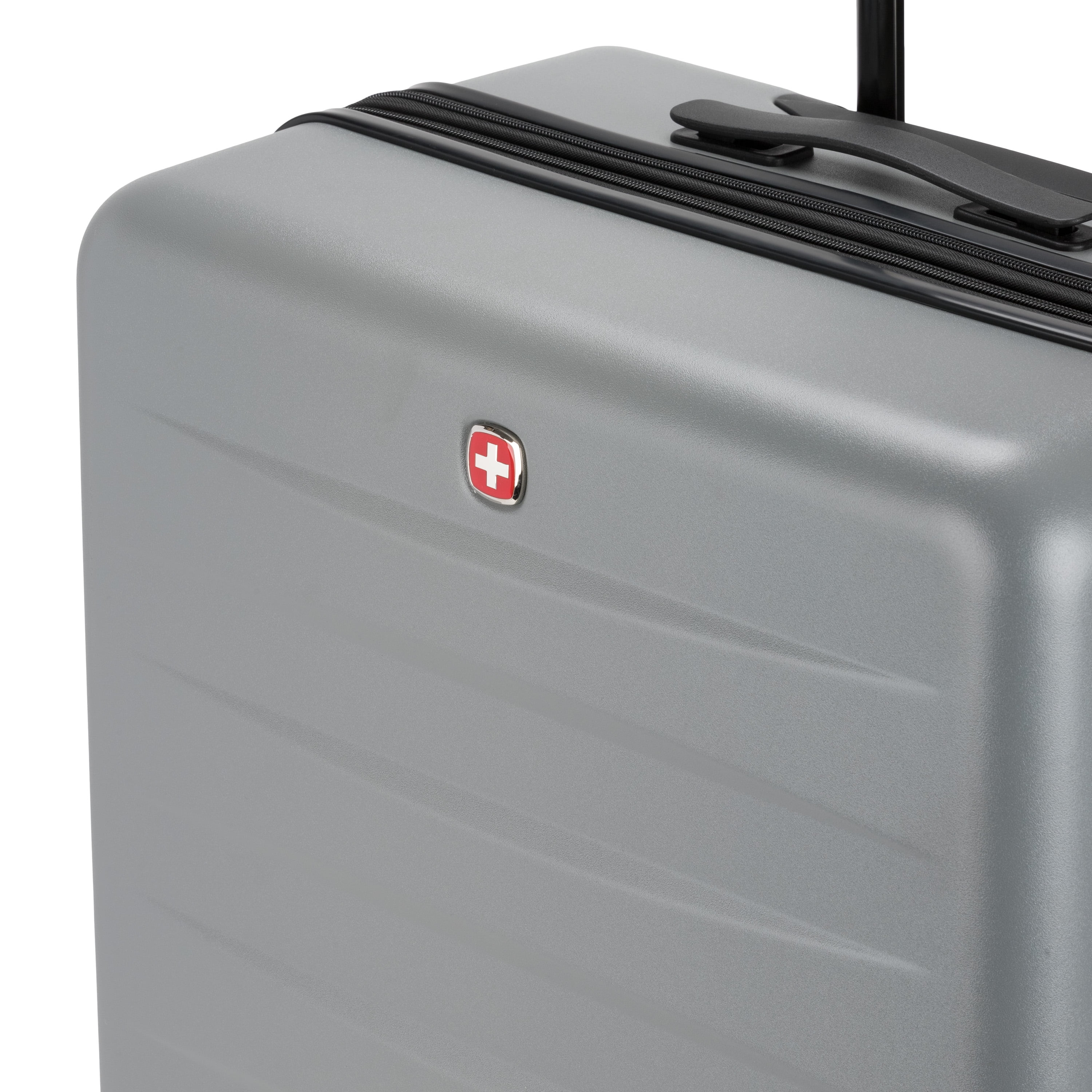 SWISSGEAR Stride Hardside Large Checked Spinner, Charcoal Gray