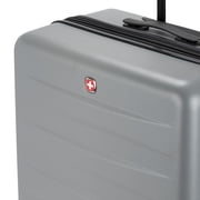 SWISSGEAR Stride Hardside Large Checked Spinner, Charcoal Gray