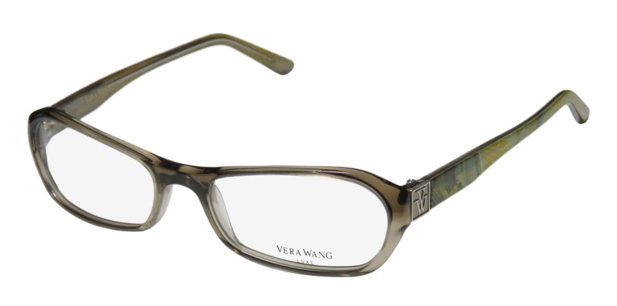New Vera Wang V302 Womens/Ladies Designer Full-Rim Smoke / Pattern Colorful  Affordable Ophthalmic Frame Demo Lenses 51-17-130 Eyeglasses/Spectacles