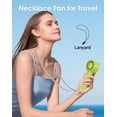 thumbnail image 4 of AiYchen Handheld Fan, 3-Speed, USB-C Rechargeable, Enhanced Airflow, Portable Pocket Fan, Green, 4 of 7