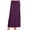 Purple, variant on Plus Size Pencil Skirt - Sexy High Waist, Solid Color, Knee Length