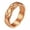 Rose Gold, variant on Simple Atmospheric Smooth Cutting Curved Pattern Stainless Steel Wave Edge Rings-9-Gold