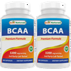 2 Pack Best Naturals BCAA 3200 mg per serving 400 Capsules | (Total 800 Capsules)