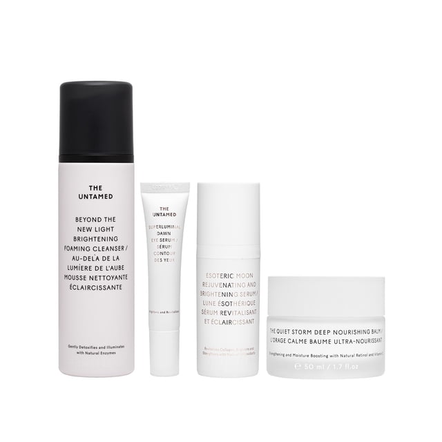 Set de cuidado de la piel The Untamed Daily Kit con limpiador, sérum y crema