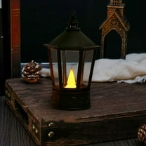 HomeKingdee Vintage Led Lantern Flameless Candle Light for Home Decor Rustic Table Centerpiece Battery-Powered for Weddings Holidays and Outdoor Events
