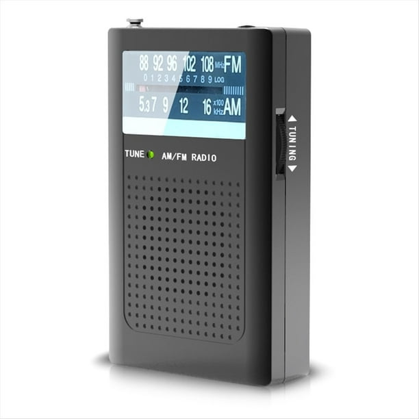 Radio Portátil AM/FM para Emergencias Meteorológicas con Antena Incorporada y Altavoz Potente. Ideal Como Regalo para Personas Mayores.