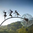 thumbnail image 2 of Artesanías de metal estación de la independencia transfronteriza diente de león bailando con hadas de flores Robin Whites elfo escultura jardín H esquí esquí Gafas de esquí, 2 of 5