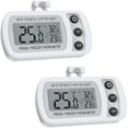 thumbnail image 1 of Fridge Thermometer With Max / Min Function, Digital Waterproof Freezer Thermometer With Hook Easy To Read Lcd Display, Perfect For Home, Bars, Cafes, Etc, 1 of 7