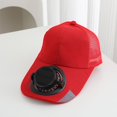 thumbnail image 7 of Leeye Solar Fan Hat Rechargeable Baseball Cap with Built-in Cooling Fan Solar Powered USB Charging Sun Protection Hat for Outdoor Sports Hiking Fishing, A, One Size, 7 of 7