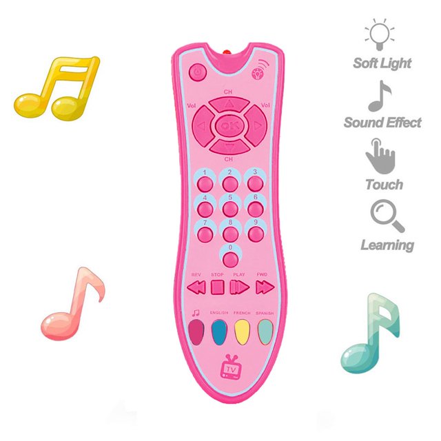 EIMELI BuleStore Kids Musical TV Remote Control Toy With Light And Sound Early Education Learning