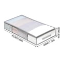 thumbnail image 3 of Fmbmuo Under Bed Storage , Reusable Clear Zippered Plastic Clothes Storage Bags Blanket Storage Bags For Quilts Bedding Clothes, 3 of 6