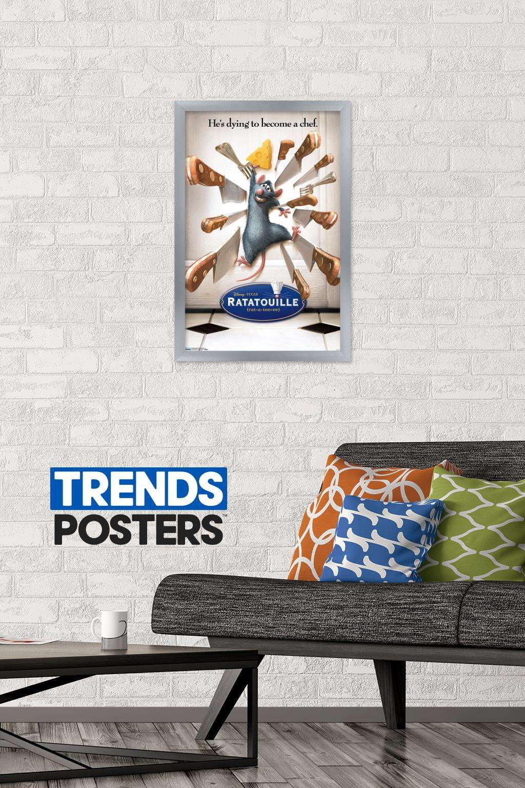 Disney Pixar Ratatouille - One Sheet Wall Poster, 14.725" x 22.375", Framed