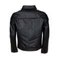 thumbnail image 2 of Brown Distressed Motorcycle Jacket With Asymmetrical Zipper Closure Mens Brown Leather Motorcycle Jacket Brown Leather Biker Jacket For Men size XXXS, 2 of 3