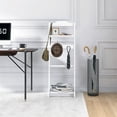 thumbnail image 5 of M optimized Clothes Valet Stand with Top Tray, Wood Suit Valet Stand Clothes Rack for Men Women with Hooks, 5 of 9