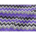 thumbnail image 5 of oneOone Viscose Jersey Medium Purple Fabric Chevron Sewing Material Print Fabric By The Yard 60 Inch Wide-NI, 5 of 7