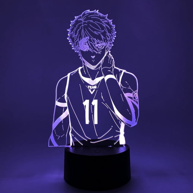Lámpara Otaku Blue Lock Seishiro Nagi con LED RGB de 16 Colores